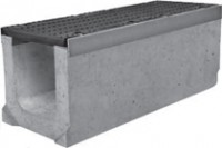 Комплект: Лоток водоотводный SUPER - 20.30.36 - бетонный с решеткой щелевой чугунной ВЧ-50, кл.D или кл.E