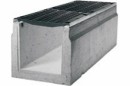 Водоотводные бетонные лотки серии MAXI с внутренним сечением 500 мм с чугунной решеткой кл.Е
